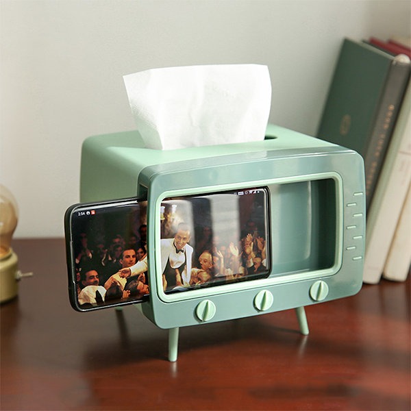 Creative Tissue Box With Phone holder