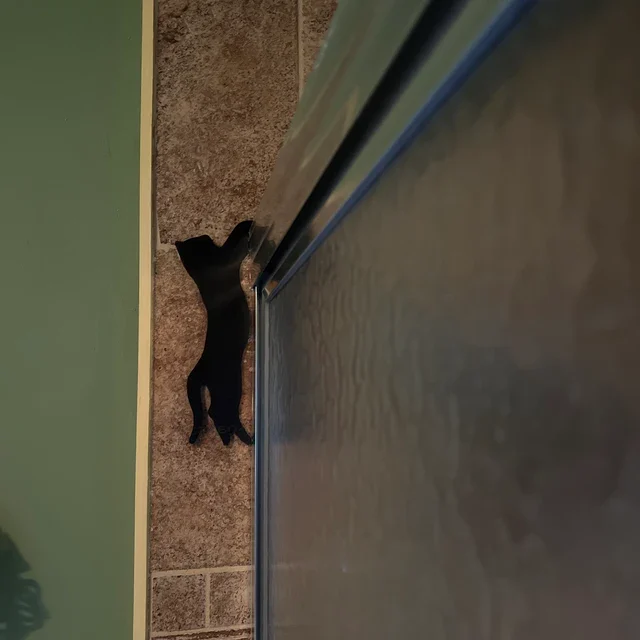 Halloween Black Cat Door Corner Sign Decoration