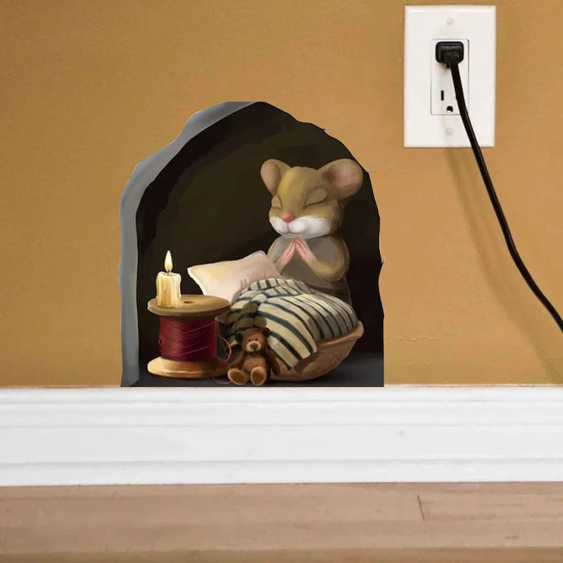 🐭🏠3D Mouse Wall Sticker