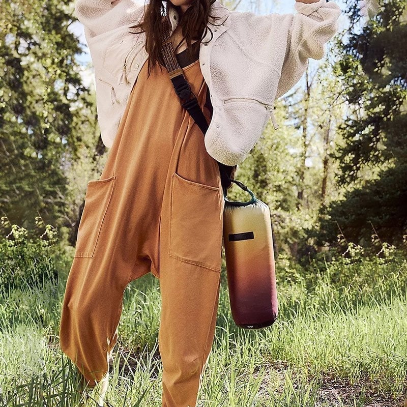 🔥Hot Sale - Wide Leg Jumpsuit with Pockets (Buy 2 Free Shipping)