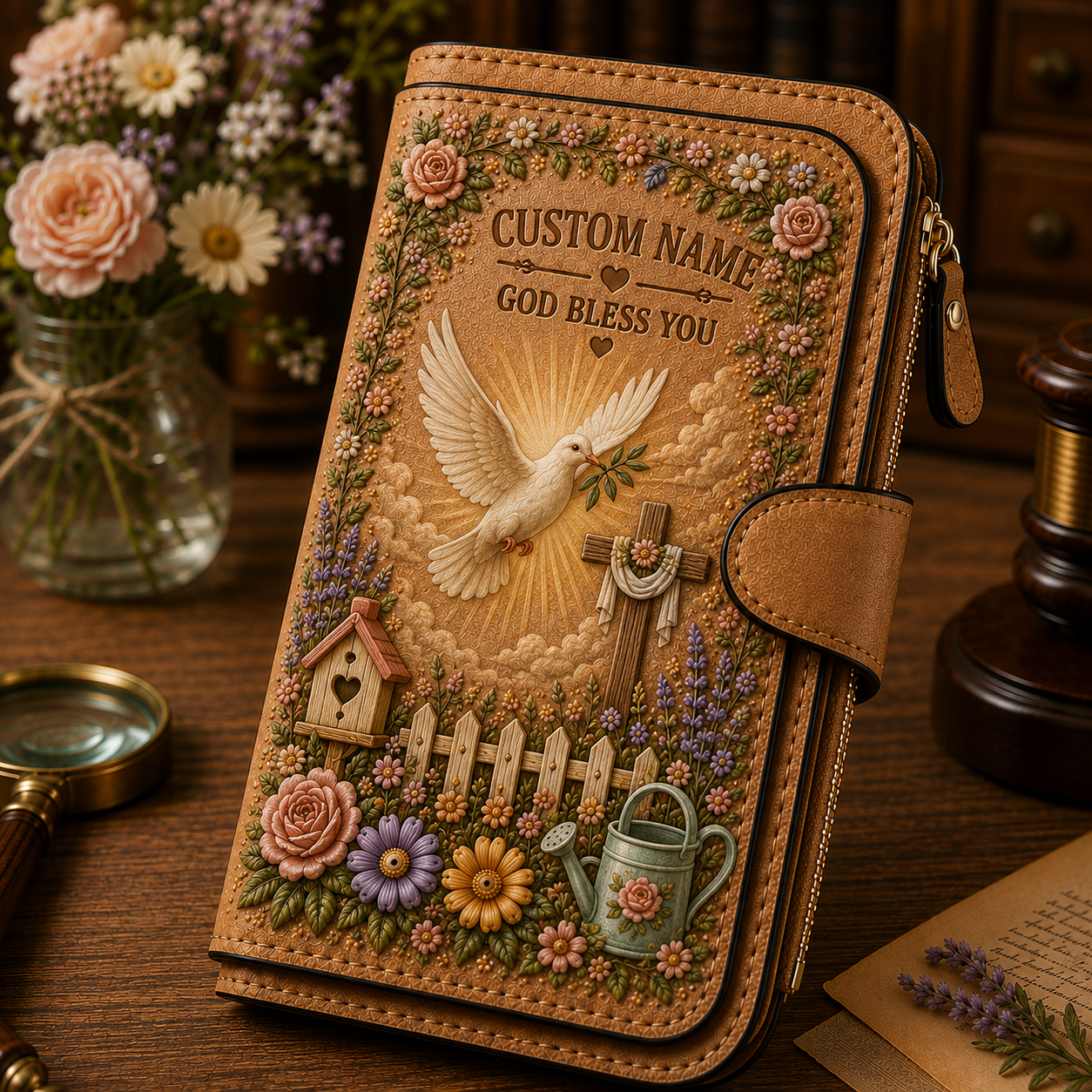 Personalized Christian Wallet for Women ✝️🌸