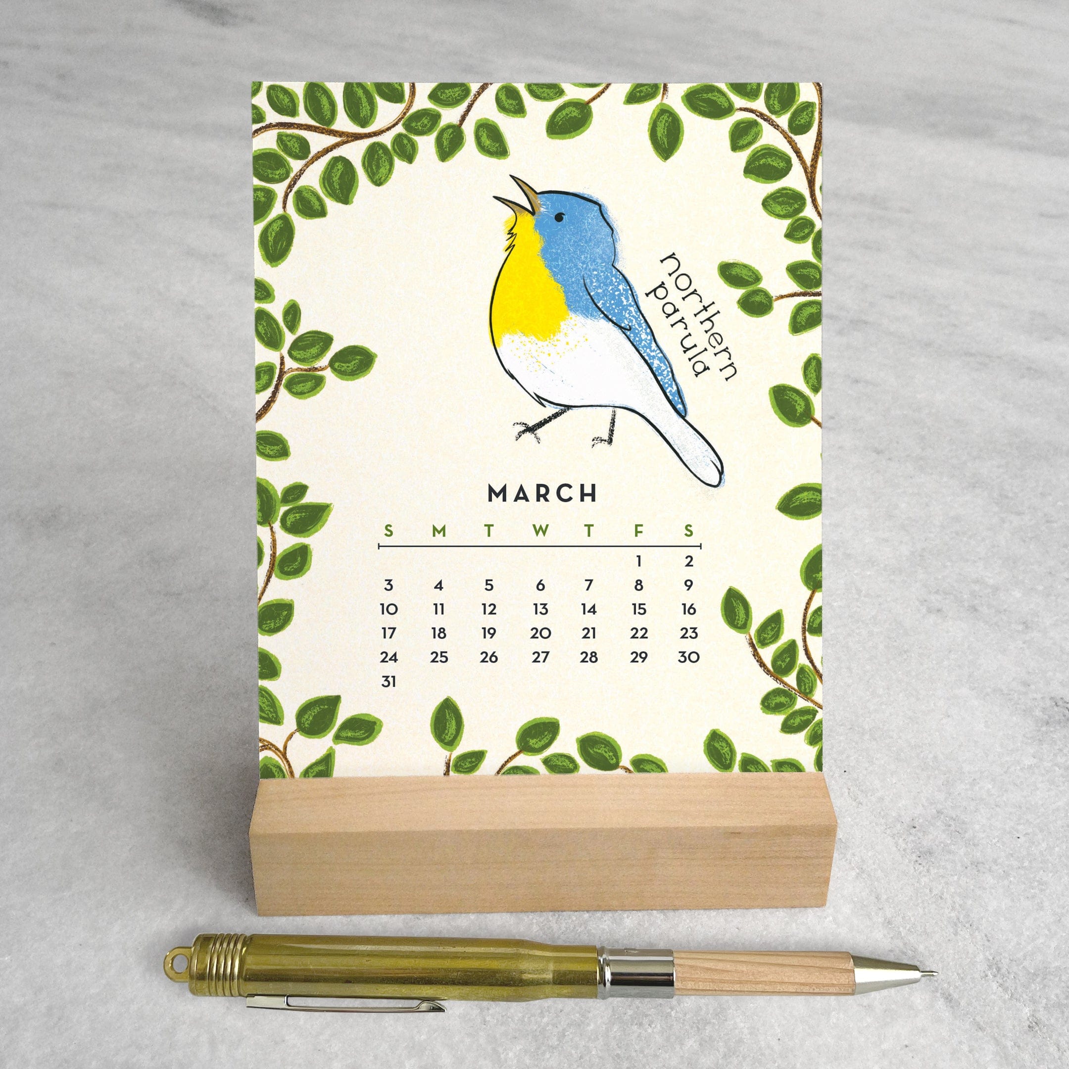 🐦FEATHERED FRIENDS 2024 DESK CALENDAR📅