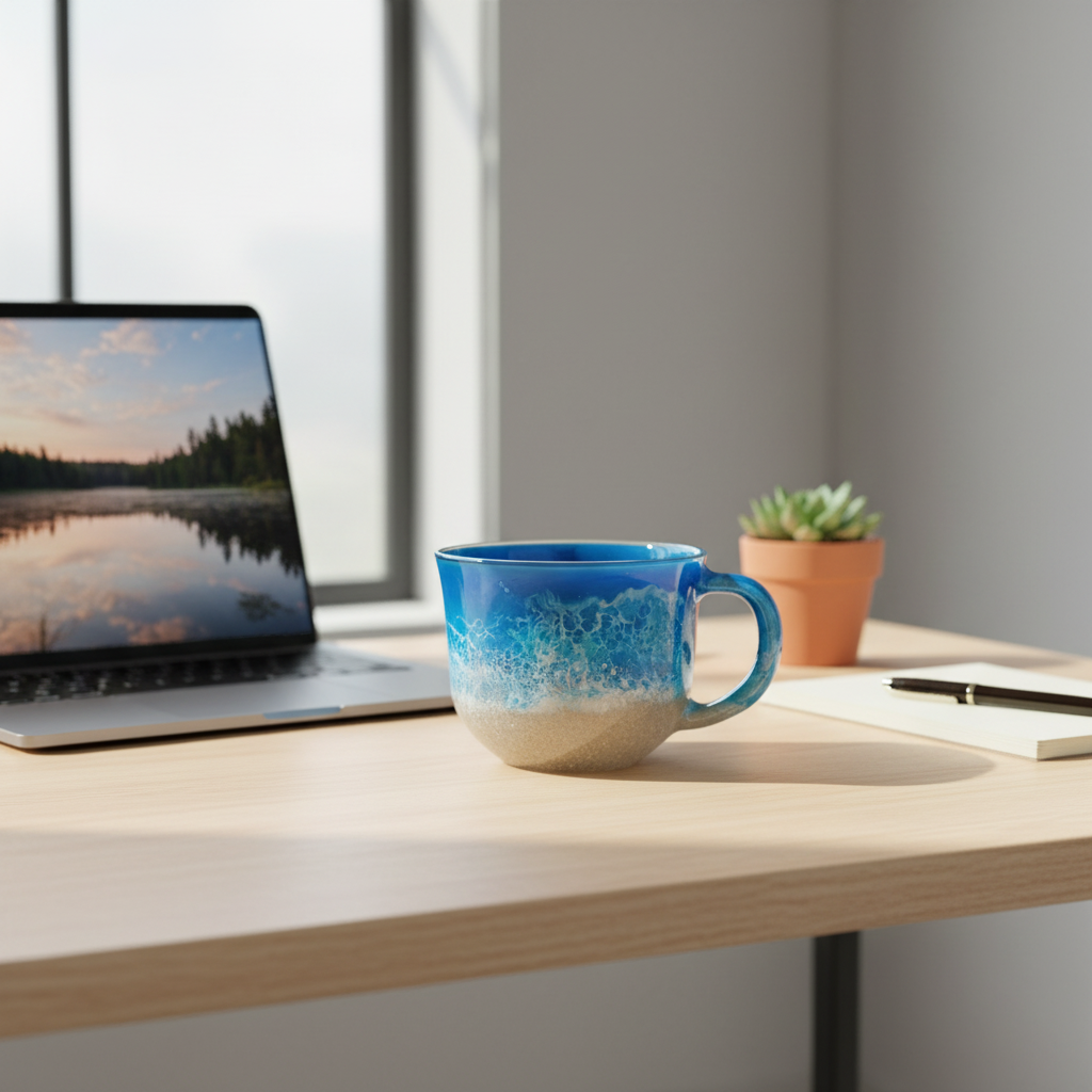 Ocean Breeze Glass Mug