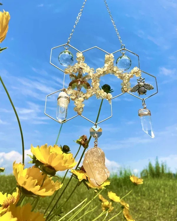 🥰Perfect Gift🎁- 2023 Honeycomb Crystal Decor