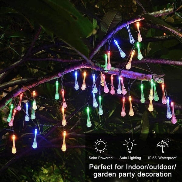 LAST DAY 50% OFF🔥Water Drop Solar Lights