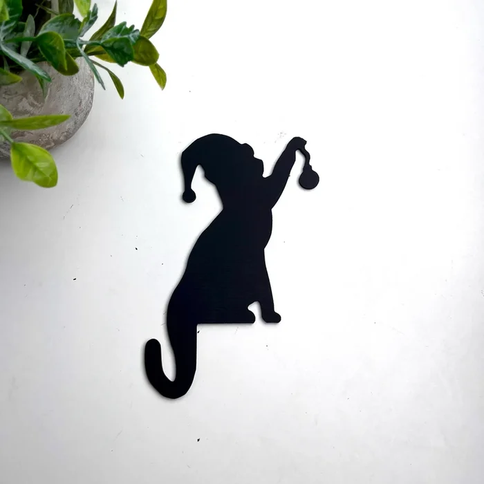 Halloween Black Cat Door Corner Sign Decoration