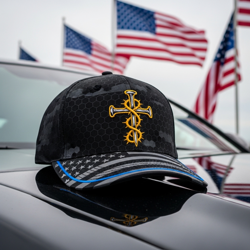 Embroidery Jesus Cross Hat