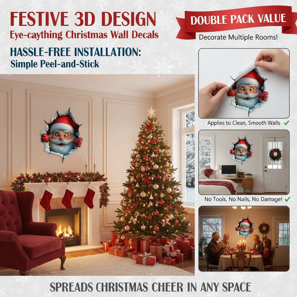 (🎄Early Christmas Sale 50%)🎅Christmas Creative Wall Sticker