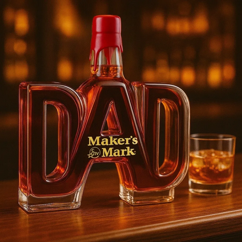 DAD Whiskey Bottle