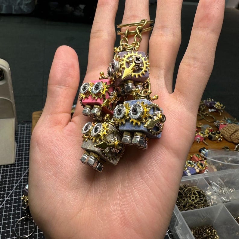 Handmade Royal Guard Robot Keychain