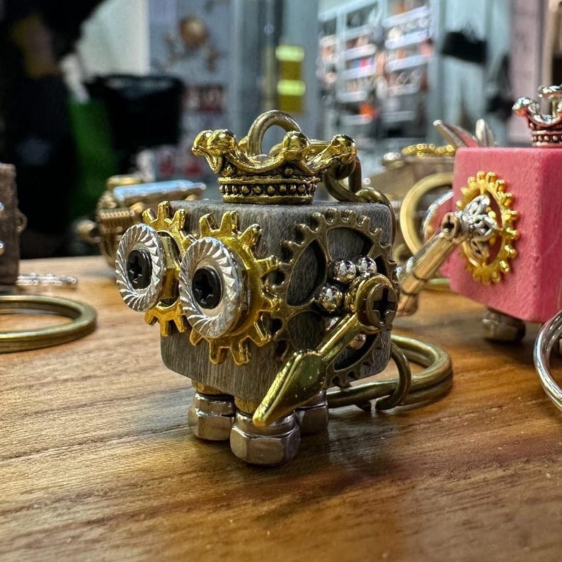 Handmade Royal Guard Robot Keychain