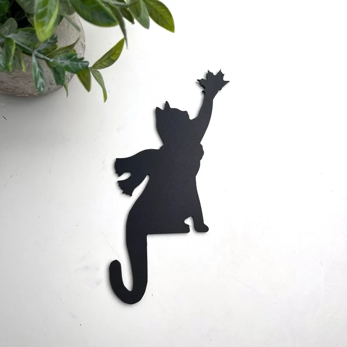 Halloween Black Cat Door Corner Sign Decoration