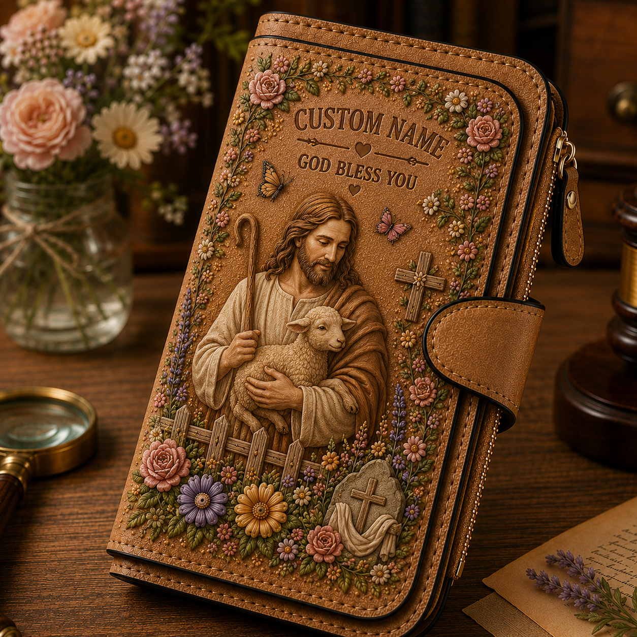 Personalized Christian Wallet for Women ✝️🌸