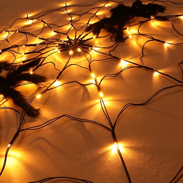 Halloween Spider Web Decorative String Lights