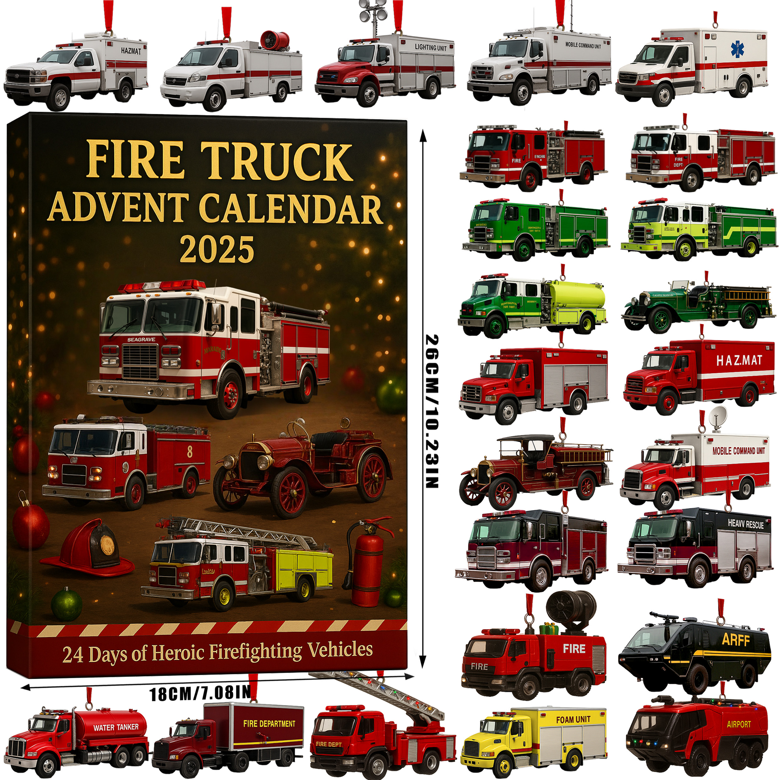 🚒🔥Fire Truck Advent Calendar 2025