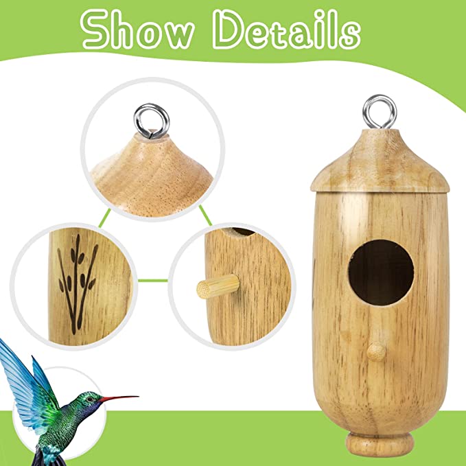 🐦Wooden Hummingbird House-Gift for Nature Lovers