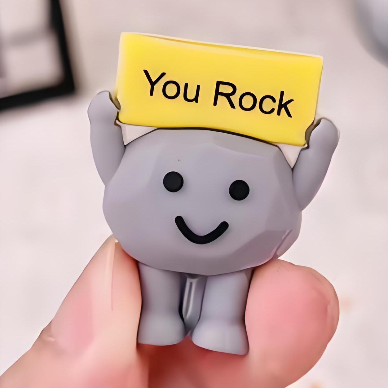 🤘"You Rock" Motivational Stone Gift