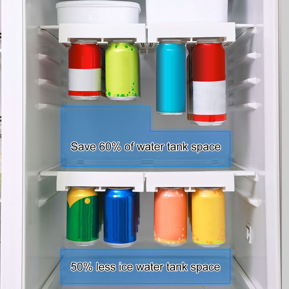 🔥HOT SALE🔥Hanging Soda Can Storage Rack For Fridge🍹