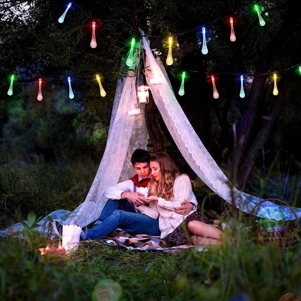 LAST DAY 50% OFF🔥Water Drop Solar Lights