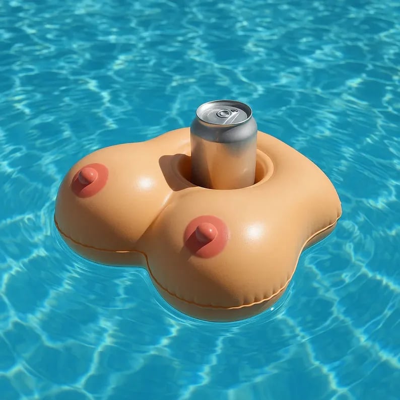 😮🤣Funny Cup Holder Pool Floats