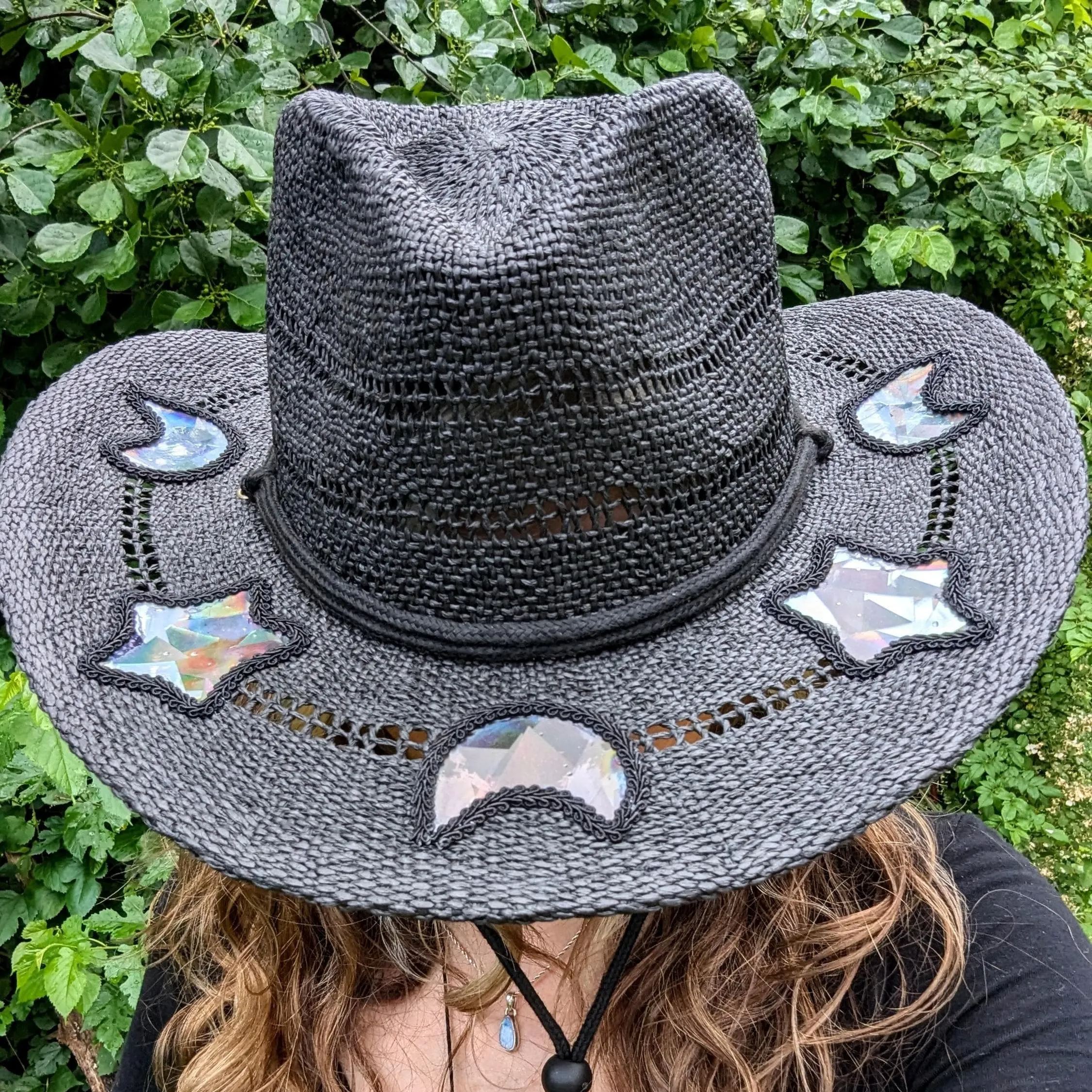 🤠Suncatcher Cowgirl Straw Prism Hat