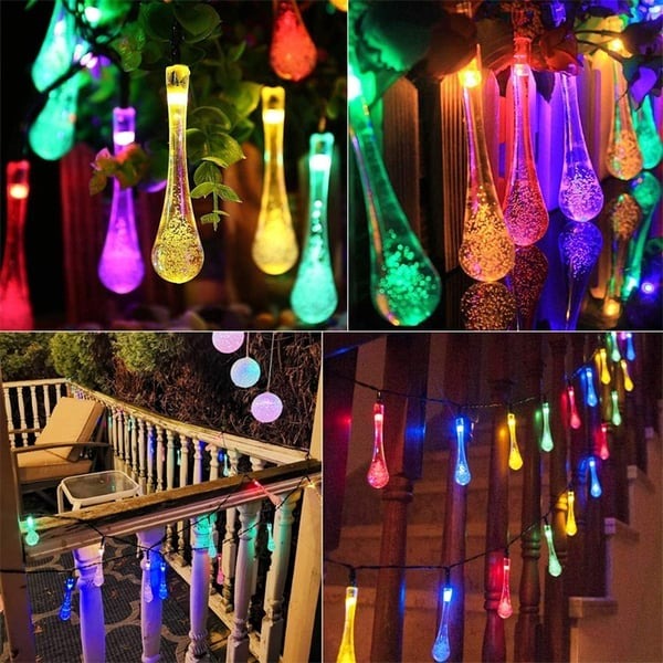 LAST DAY 50% OFF🔥Water Drop Solar Lights