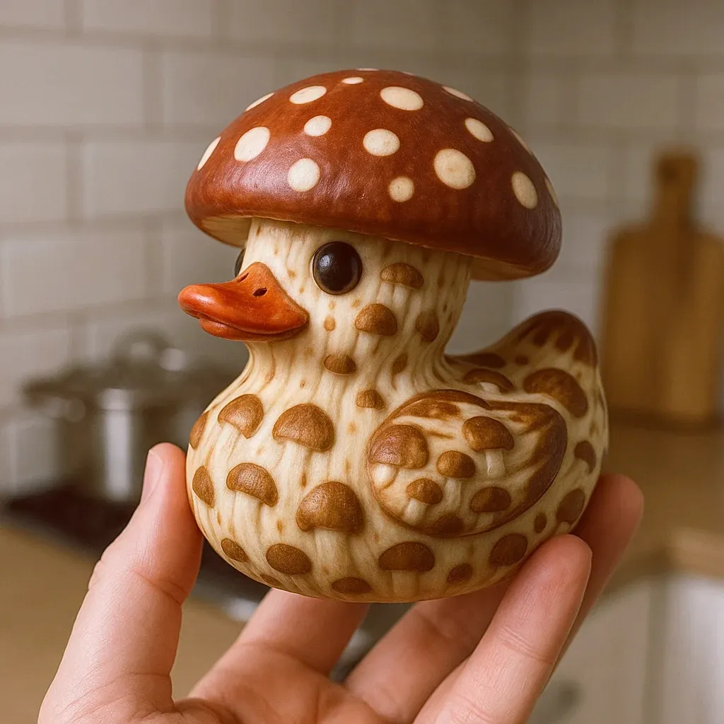 🍅🦆 Whimsical Vegetable-Themed Duck Figurines