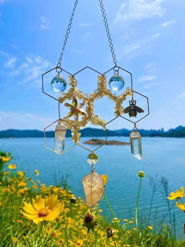 🥰Perfect Gift🎁- 2023 Honeycomb Crystal Decor