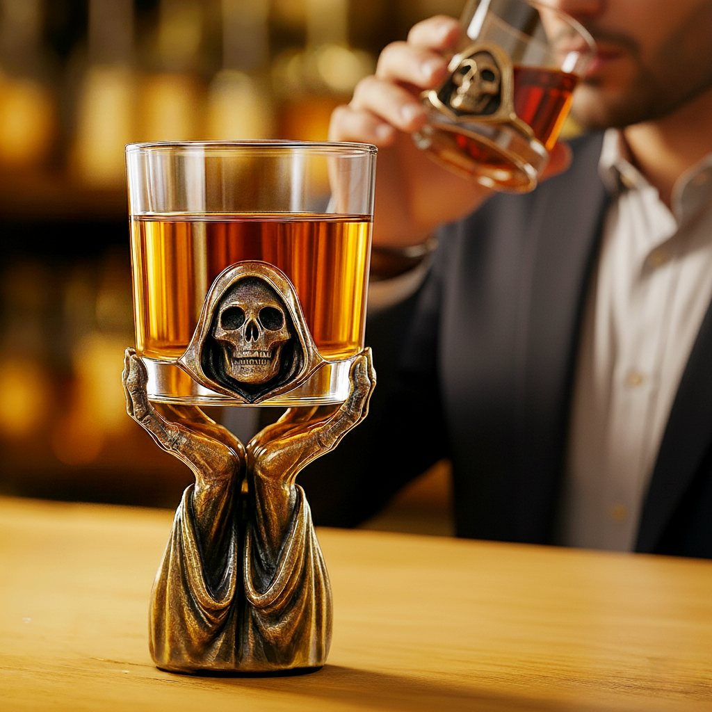 🔥BLACK FRIDAY 50% OFF🔥Grim Reaper Whiskey Holder Set