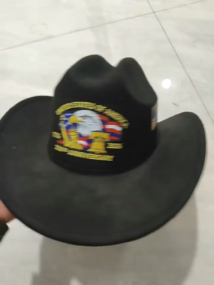 USA 250th Anniversary 1776-2026 Patriotic Western Cowboy Hat | Limited Commemorative Felt Cowboy Cap