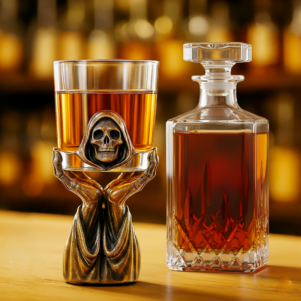 🔥BLACK FRIDAY 50% OFF🔥Grim Reaper Whiskey Holder Set