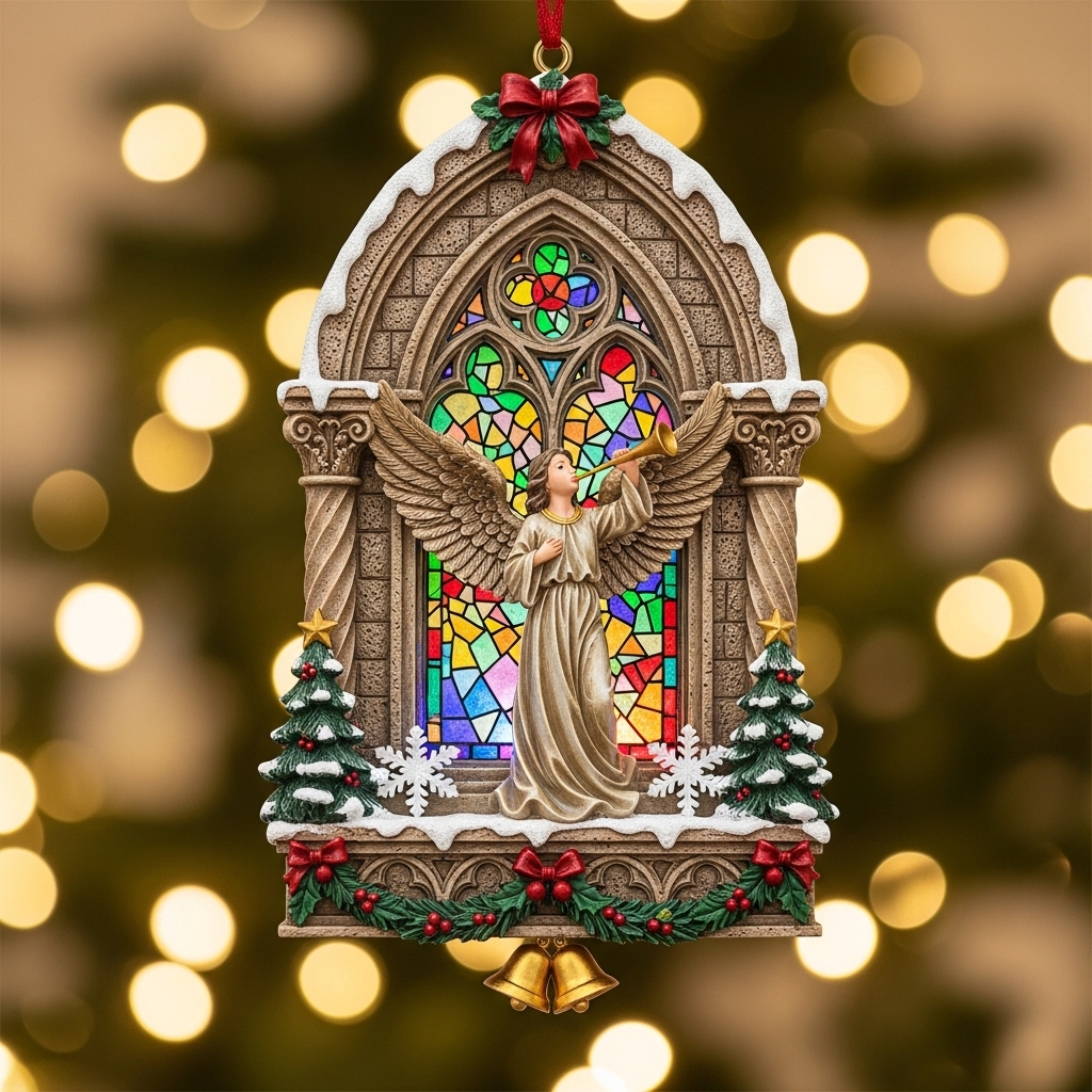Christmas Ornaments: Hang the Sacred & Romantic Beauty of Church Stained - Glass Windows on Your Tree🎄