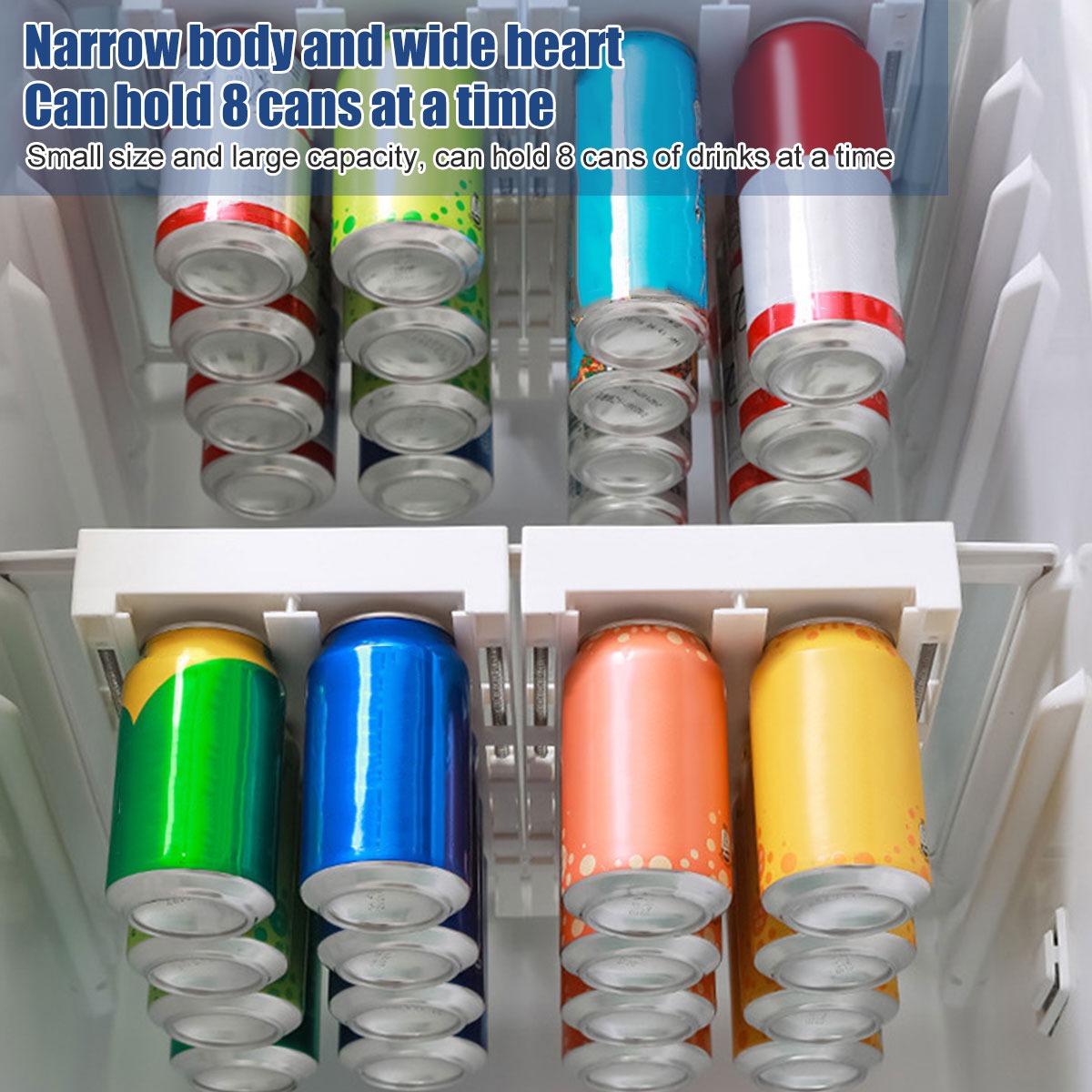🔥HOT SALE🔥Hanging Soda Can Storage Rack For Fridge🍹