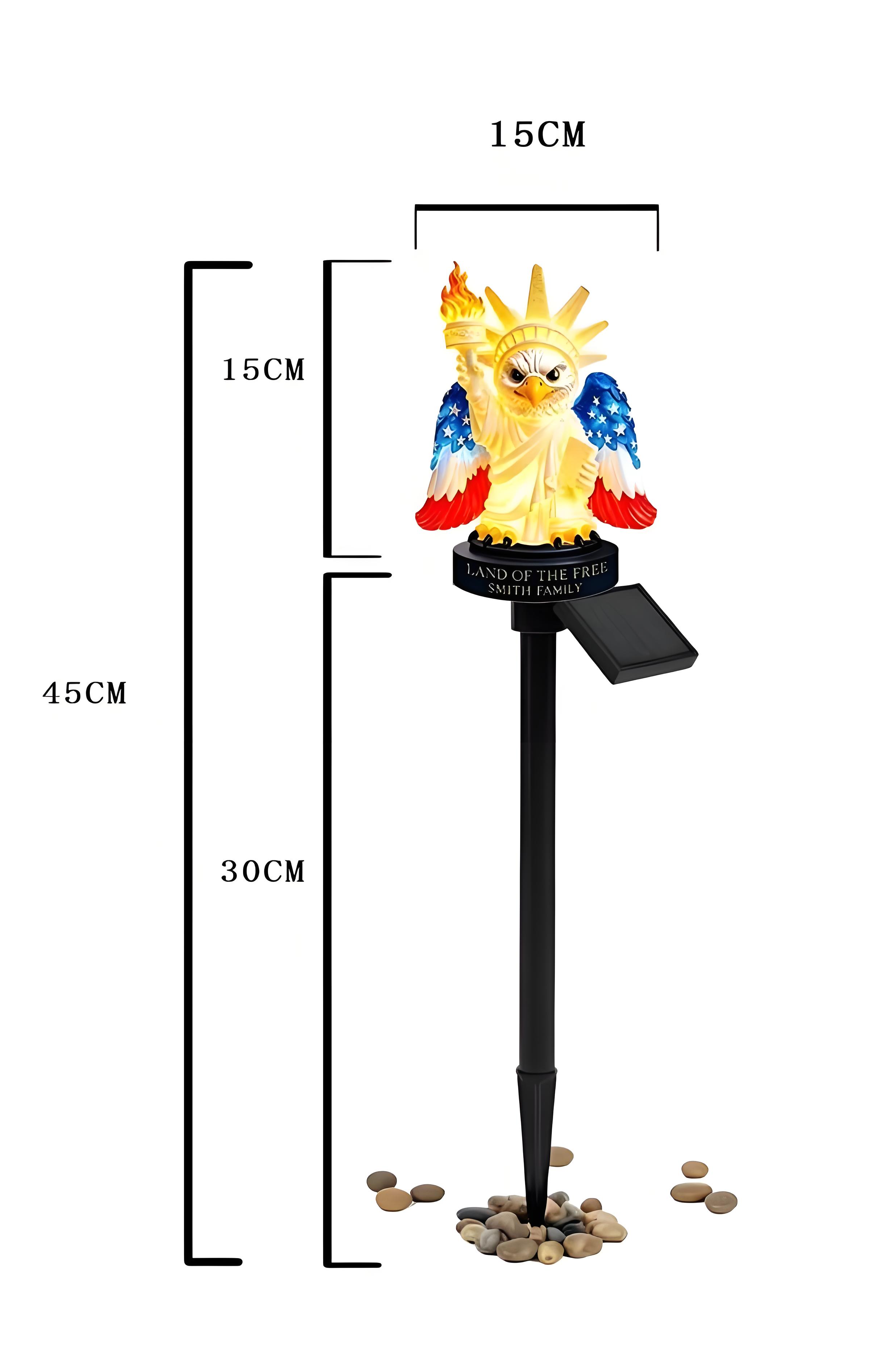 🦅Personalized Liberty Eagle Solar Garden Stake Light
