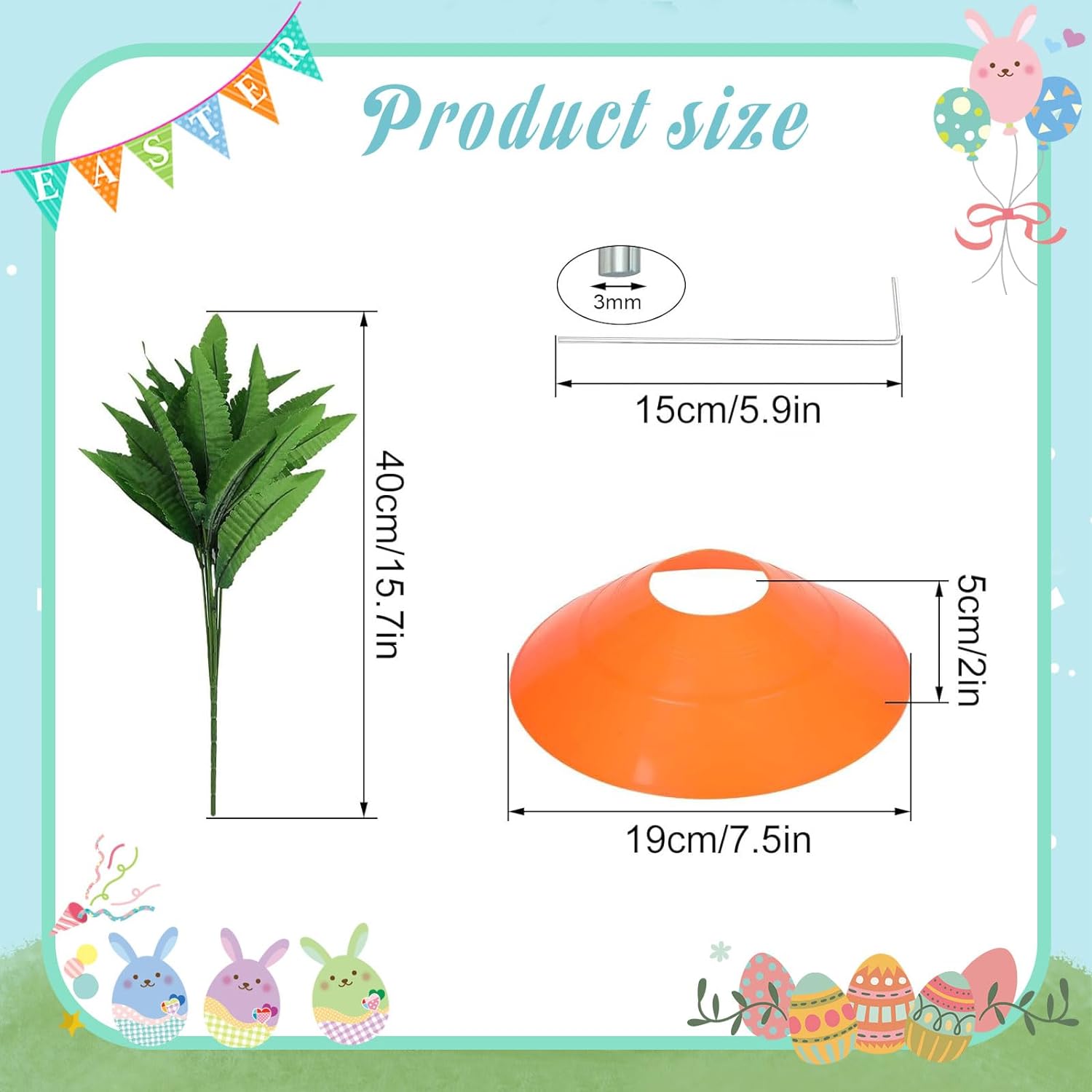💫HOT SALE-50%OFF🥕🐰Easter Gardening Carrots Decorations