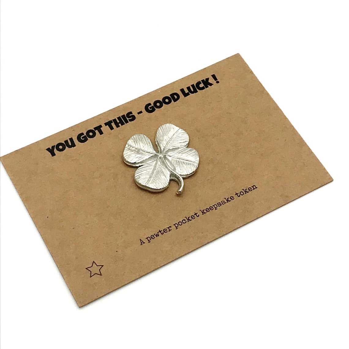 Pewter heart pocket keepsake token