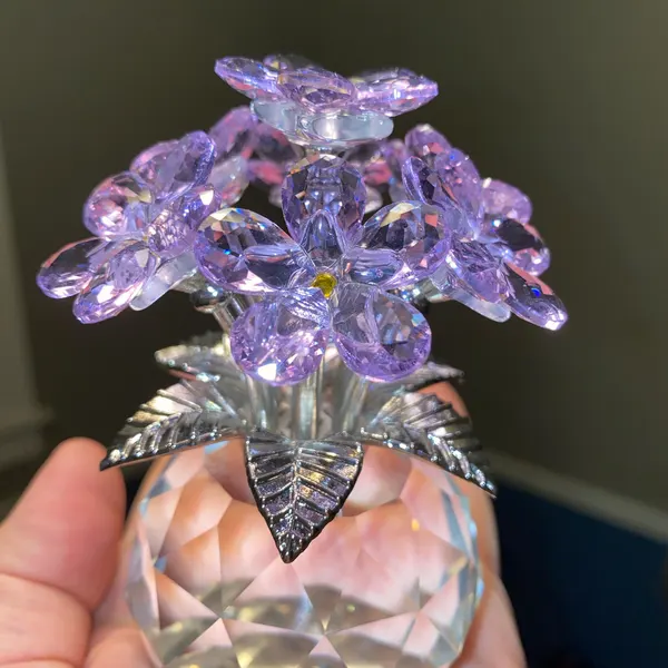 Crystal Forget-Me-Not Flower Ornament