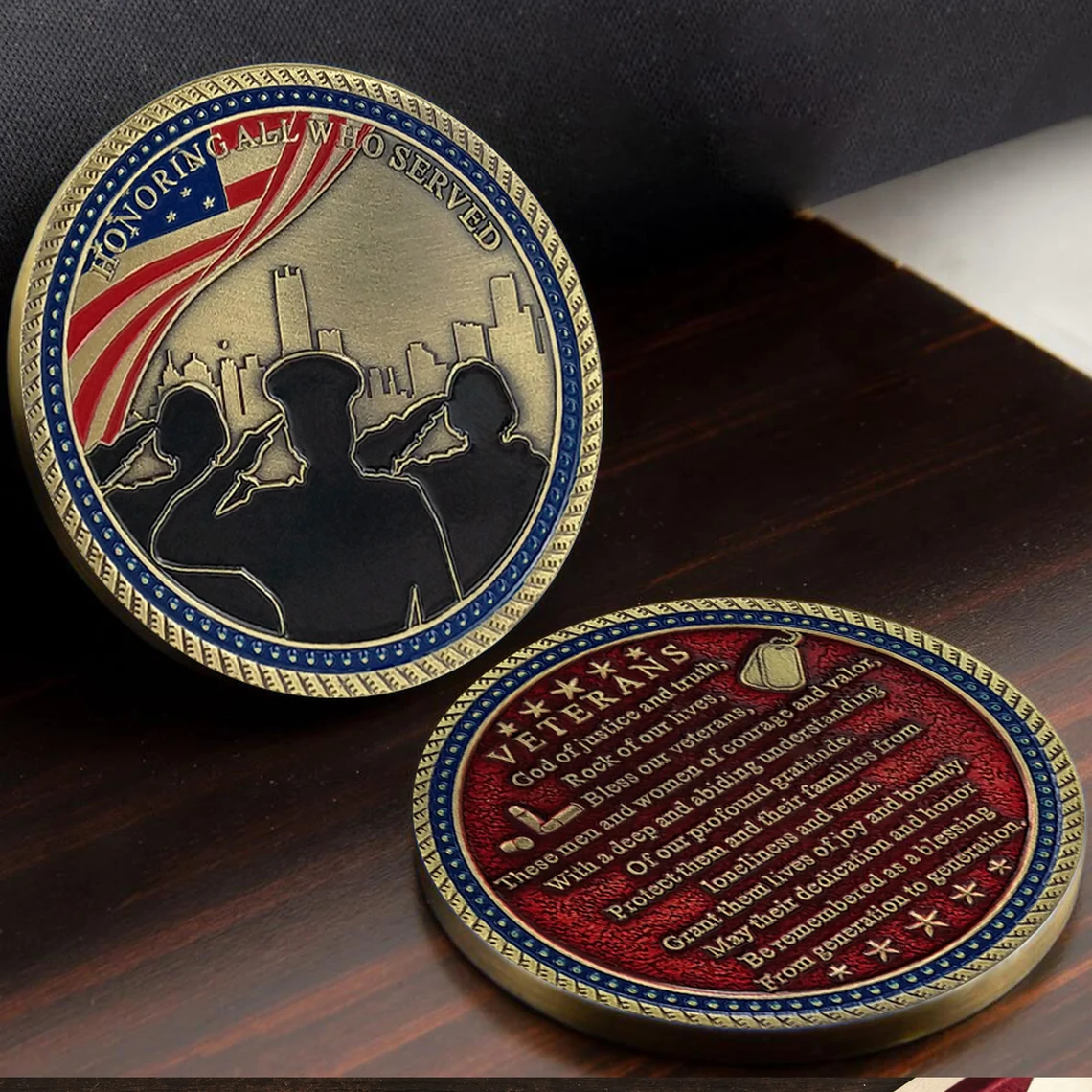🇺🇸✨ Veteran Tribute Challenge Coins