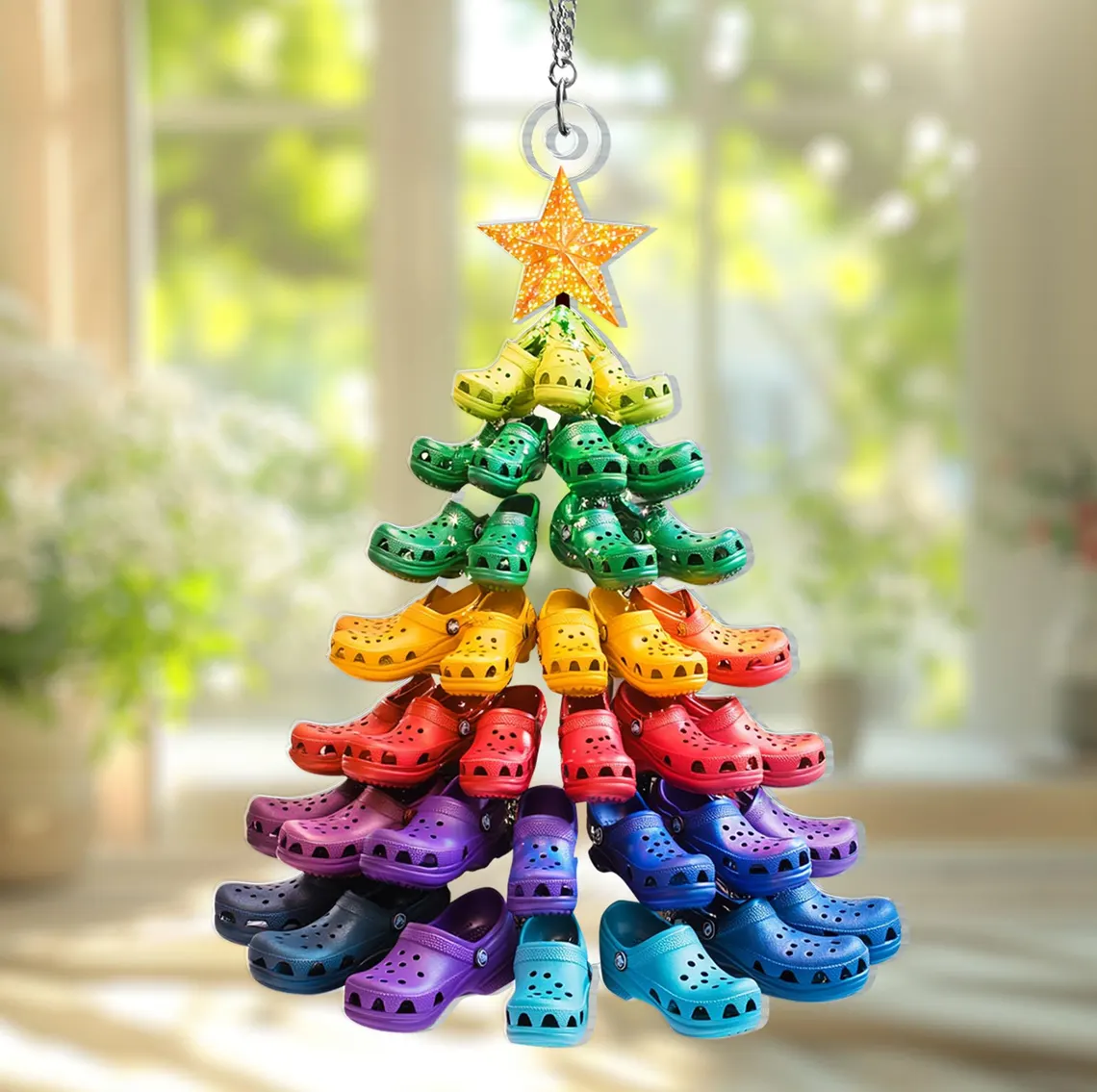 🎄👟 Crocs Christmas Tree Ornament
