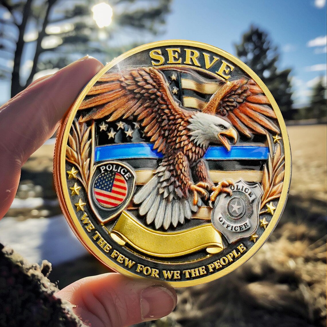 🦅 Thin Blue Line Challenge Coin