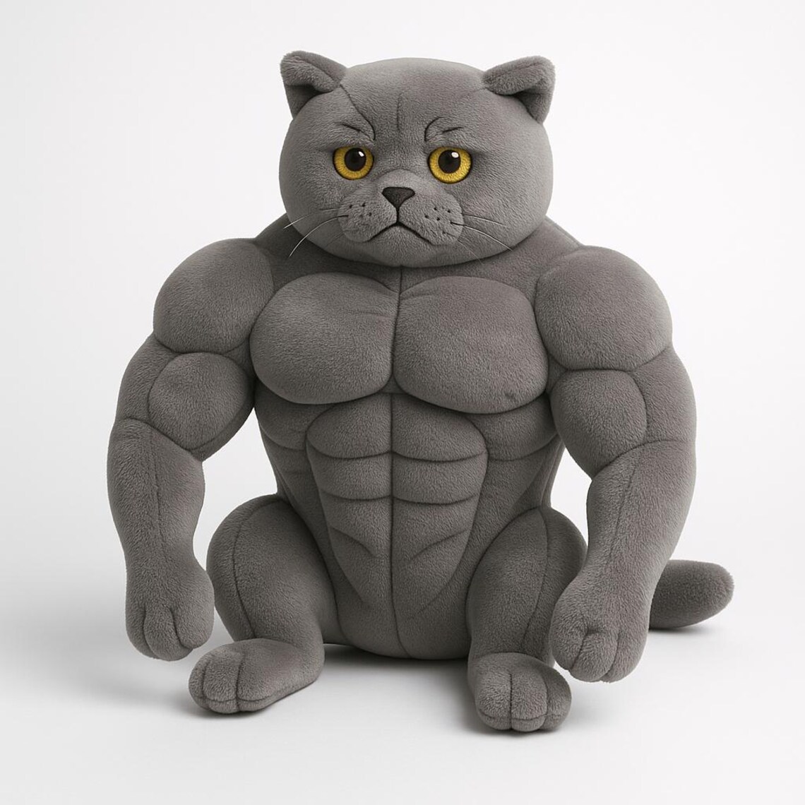 😼💪 Muscular Cat Plush