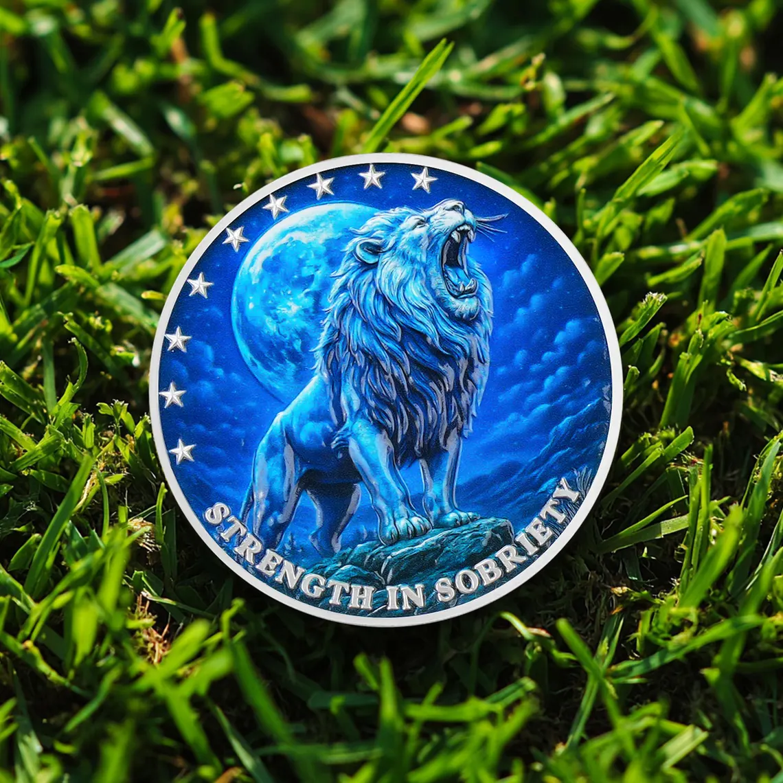 🦁✨ Animal-Themed Sobriety Coins