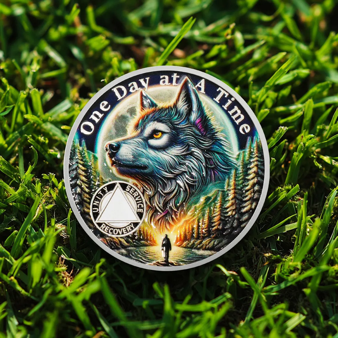 🦁✨ Animal-Themed Sobriety Coins