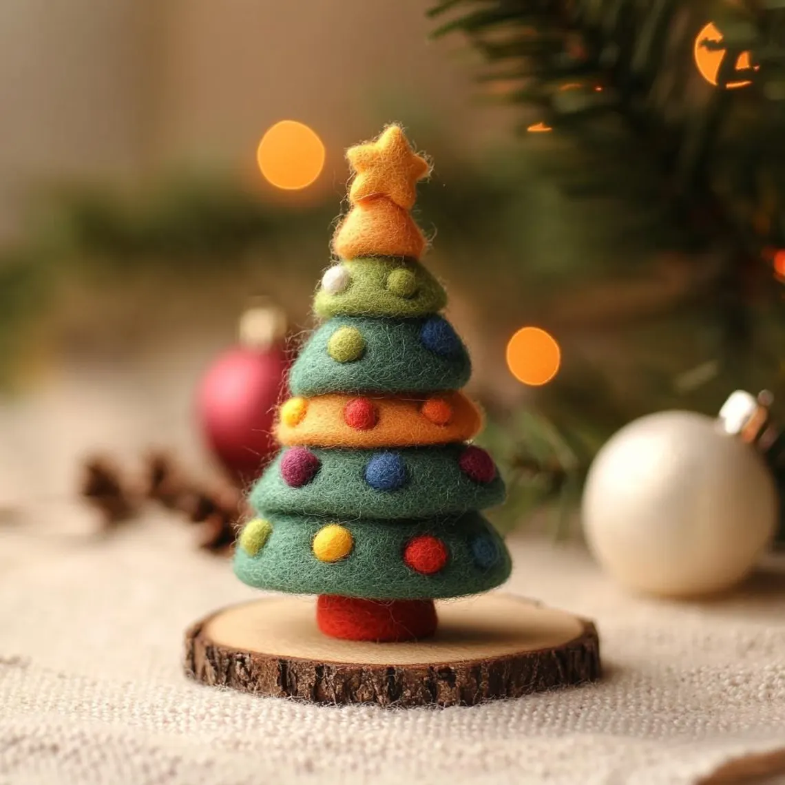 🎄✨ Handmade Felt Christmas Tree