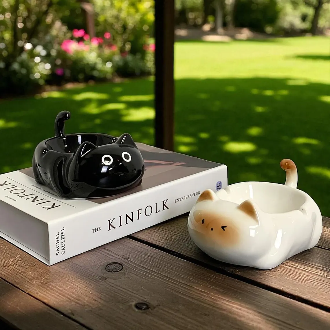 🐱✨ Handmade Ceramic Cat Ashtray