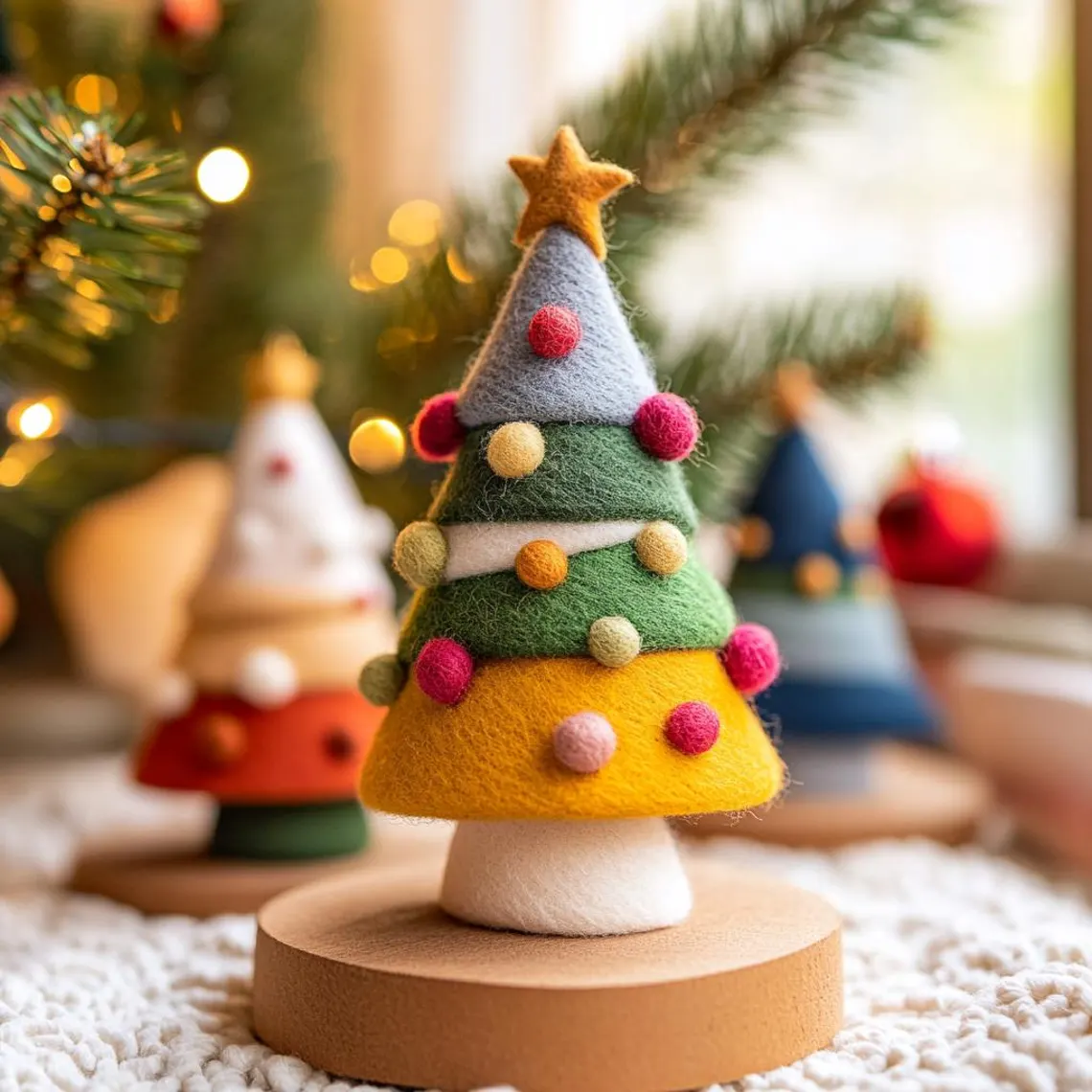 🎄✨ Handmade Felt Christmas Tree
