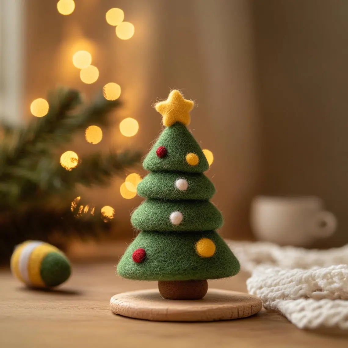 🎄✨ Handmade Felt Christmas Tree
