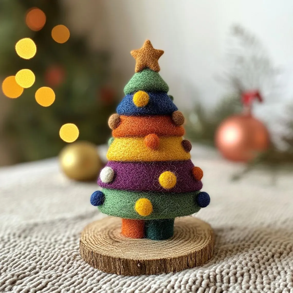 🎄✨ Handmade Felt Christmas Tree