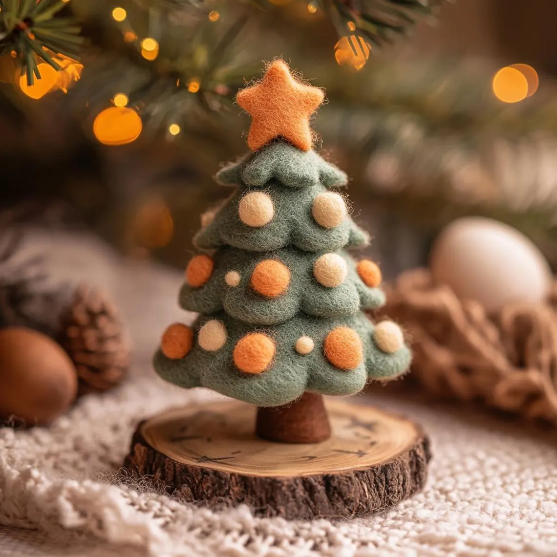 🎄✨ Handmade Felt Christmas Tree