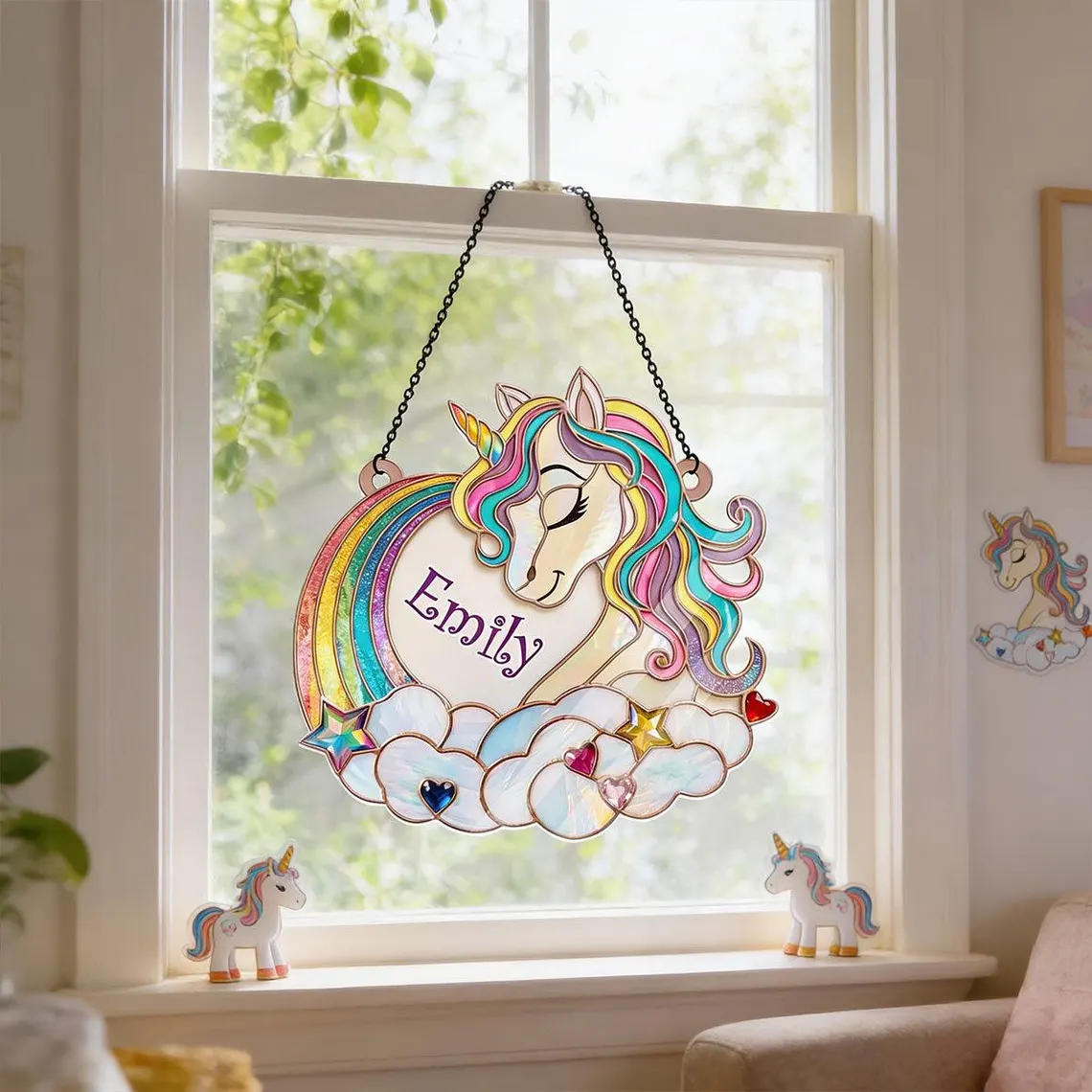 ✨Personalized Unicorn Suncatcher 
